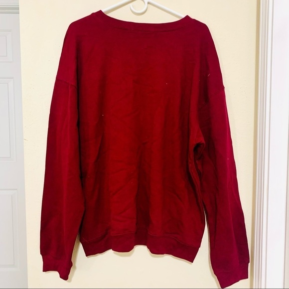 NWT WOUND UP NEVER FORGET burgundy SWEATSHIRT XXL - Picture 6 of 8